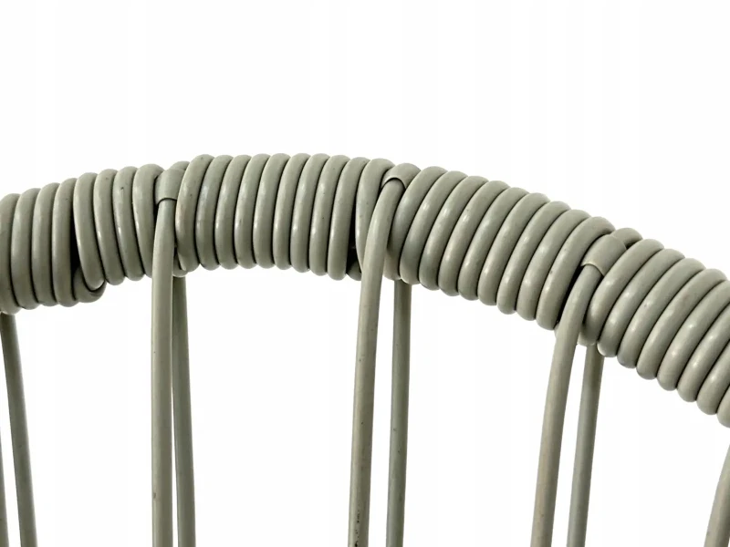 Krzesło ogrodowe dla dzieci z technorattanu Mini Kids Szary