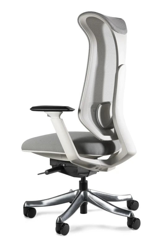 Fotel biurowy siatkowy Focus szary tkanina szara
