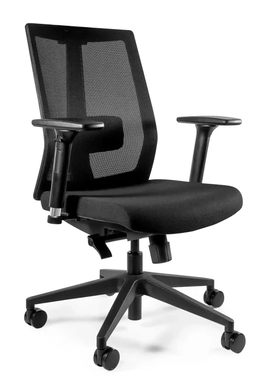 Fotel biurowy regulowany Scope Low czarny