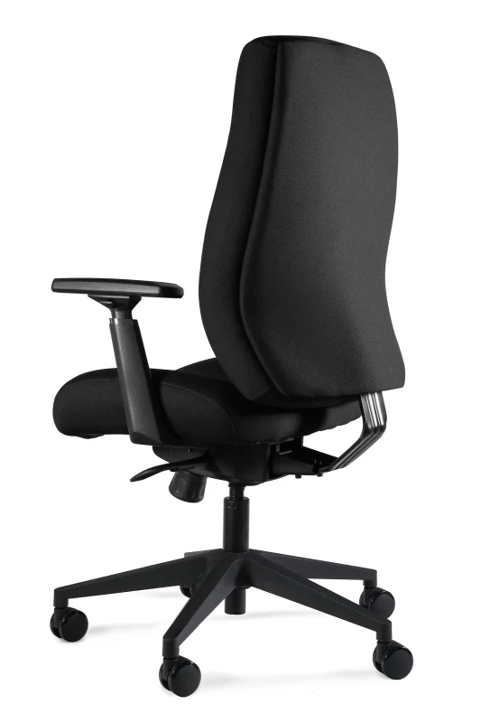 Fotel biurowy tapicerowany Zome czarny