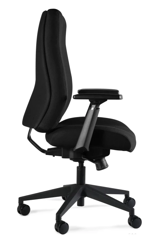 Fotel biurowy tapicerowany Zome czarny