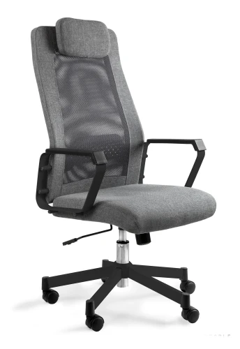 Fotel biurowy na kółkach Fox czarny /szary