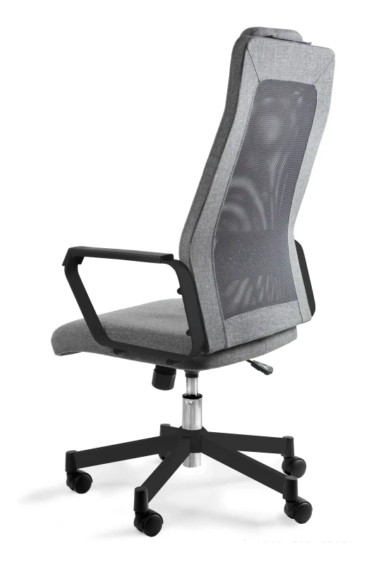 Fotel biurowy na kółkach Fox czarny /szary