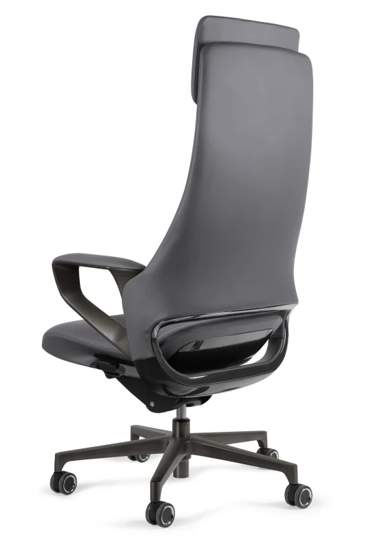 Fotel biurowy Virgo PU Eko-Skóra Szara