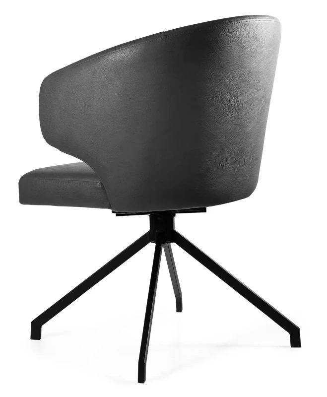 Krzesło biurowe obrotowe Novo eko-skóra szary