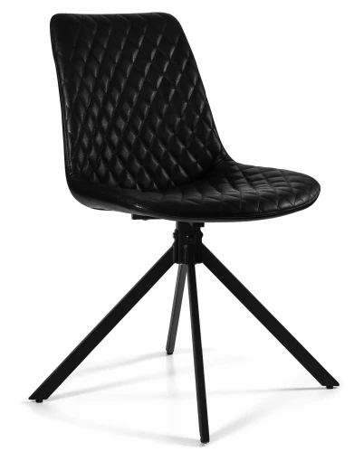 Krzesło obrotowe tapicerowane Britta czarny