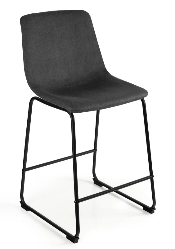 Krzesło Cube tapicerowane czarny/ciemny szary