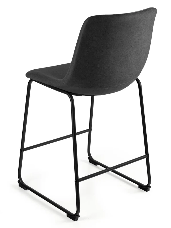 Krzesło Cube tapicerowane czarny/ciemny szary