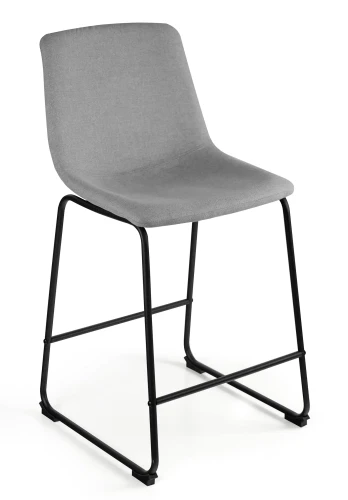 Krzesło Cube tapicerowane czarny/jasny szary