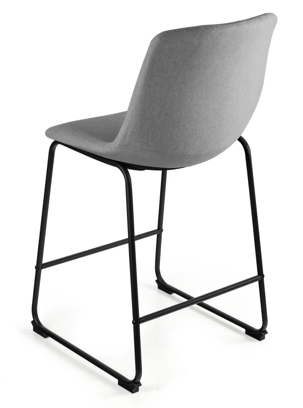 Krzesło Cube tapicerowane czarny/jasny szary