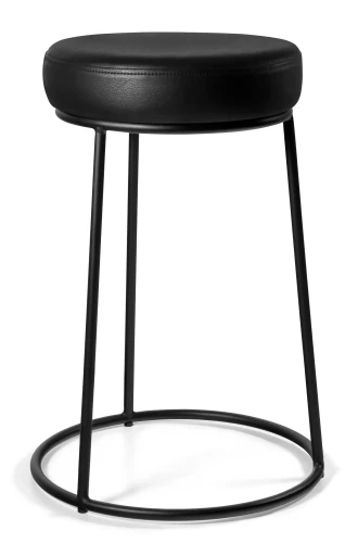 Krzesło Entre tapicerowane eko-skóra PU czarny