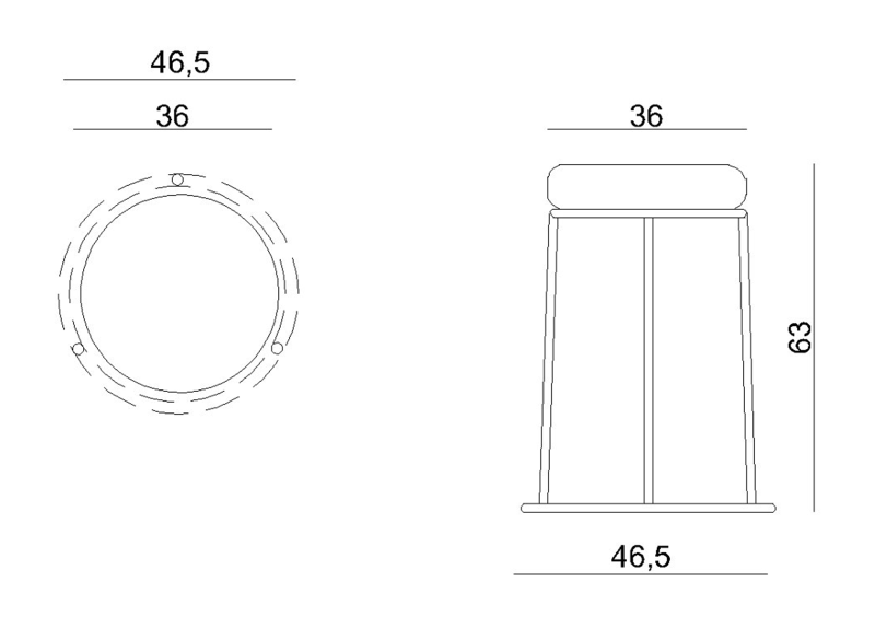 Krzesło Entre tapicerowane eko-skóra PU czarny