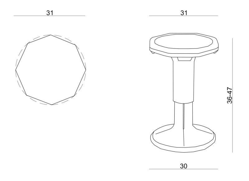 Krzesło specjalistyczne Mogoo - Mustard
