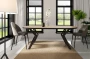 Stół rozkładany Krest 120-196 cm do jadalni salonu okrągły - dąb craft