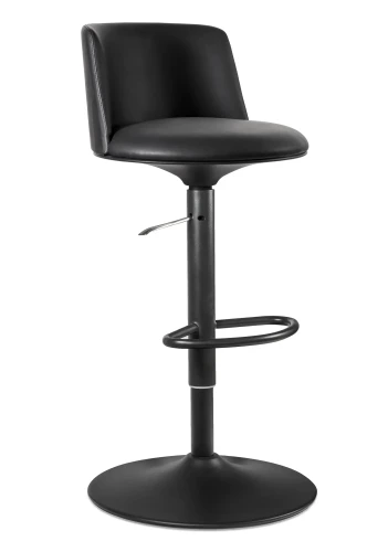 Hoker Noho obrotowy tapicerowany eko-skóra czarny