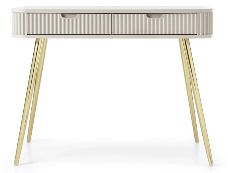 Toaletka Zova na nóżkach 103 cm cashmere - nóżki złote