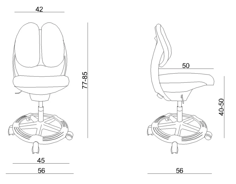 Fotel dziecięcy tapicerowany Goofy niebieski