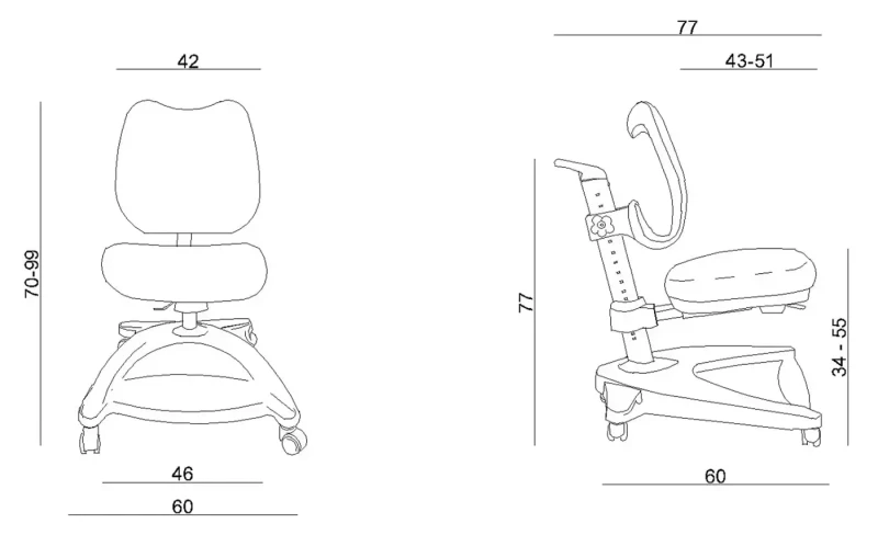 Fotel dziecięcy tapicerowany Snoopy niebieski