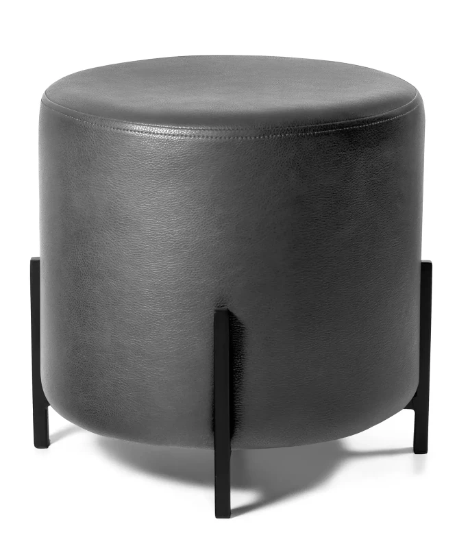 Pufa Soplo tapicerowana eko-skóra PU szary