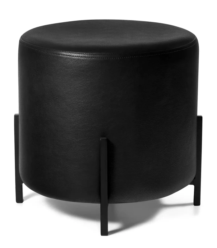 Pufa Soplo tapicerowana eko-skóra PU czarny