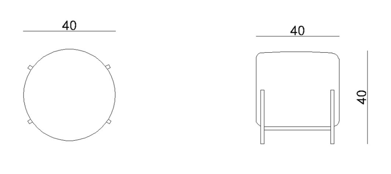 Pufa Soplo tapicerowana eko-skóra PU czarny