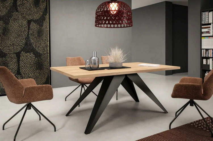 Stół rozkładany Ronic 140-240 cm do jadalni salonu - dąb craft