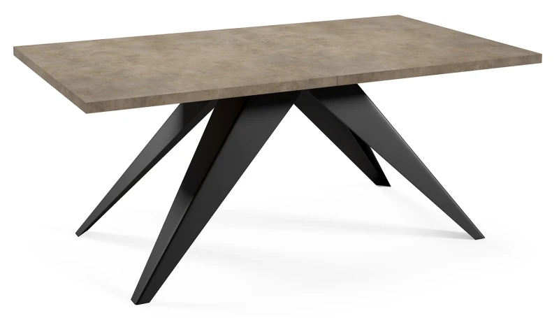 Stół rozkładany Ronic 140-240 cm do jadalni salonu - Dark Grey Chicago Concrete