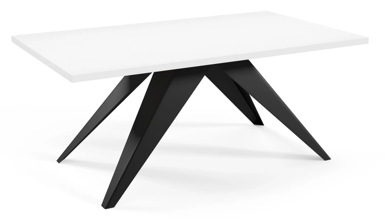 Stół rozkładany Ronic 140-240 cm do jadalni salonu - biel arktyczna