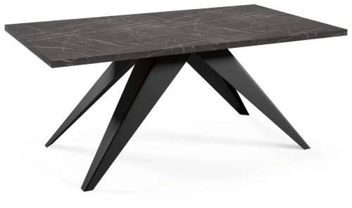 Stół rozkładany Ronic 160-260 cm do jadalni salonu - Black Pietra Grigia