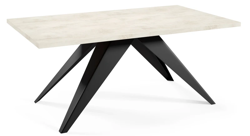 Stół rozkładany Ronic 160-260 cm do jadalni salonu - White Chromix