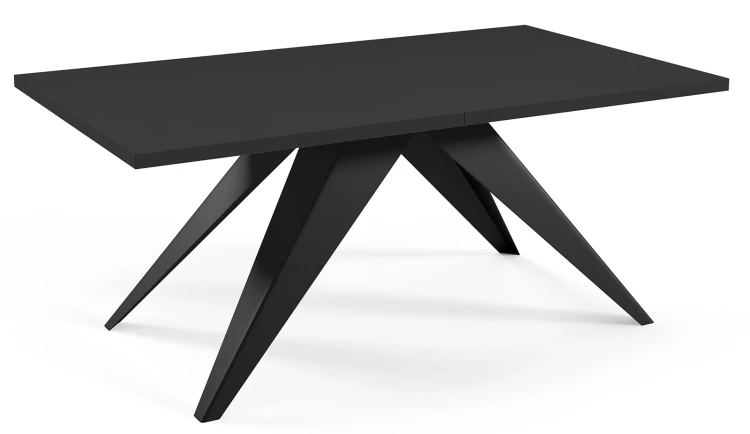 Stół rozkładany Ronic 160-260 cm do jadalni salonu - czarny molet