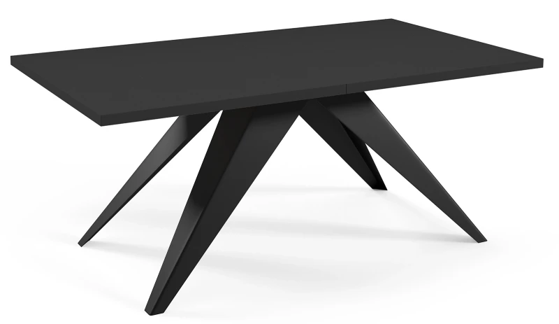 Stół rozkładany Ronic 160-260 cm do jadalni salonu - czarny molet