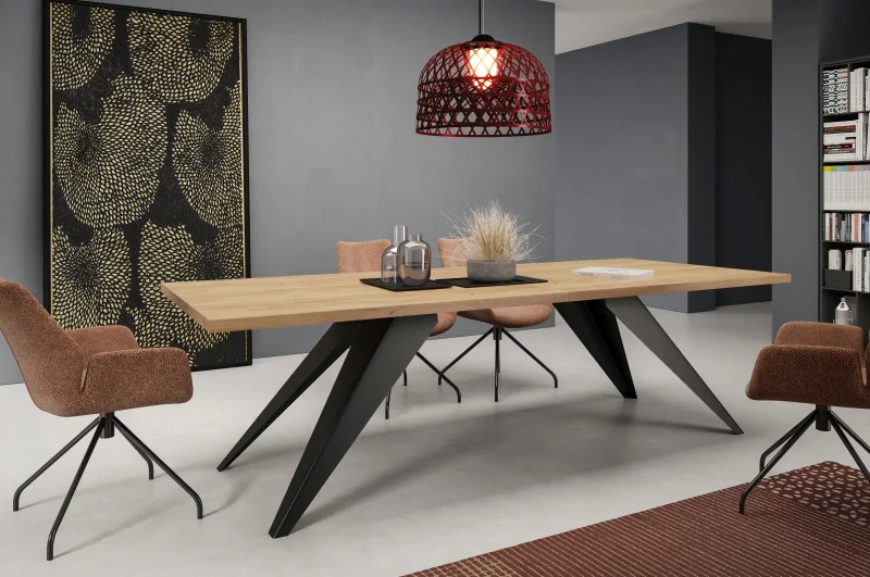 Stół rozkładany Ronic 160-260 cm do jadalni salonu - dąb craft