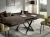 Ławostół rozkładany Sonic U 120-200 cm do salonu - Dark Grey Chicago Concrete