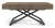 Ławostół rozkładany Sonic U 120-200 cm do salonu - Dark Grey Chicago Concrete