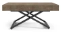 Ławostół rozkładany Sonic U 120-200 cm do salonu - Dark Grey Chicago Concrete