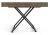 Ławostół rozkładany Sonic U 120-200 cm do salonu - Dark Grey Chicago Concrete