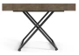 Ławostół rozkładany Sonic U 120-200 cm do salonu - Dark Grey Chicago Concrete