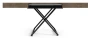 Ławostół rozkładany Sonic U 120-200 cm do salonu - Dark Grey Chicago Concrete