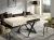 Ławostół rozkładany Sonic U 120-200 cm do salonu - White Chromix