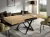 Ławostół rozkładany Sonic U 120-200 cm do salonu - Natural Halifax Oak