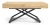 Ławostół rozkładany Sonic U 120-200 cm do salonu - Natural Halifax Oak