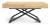 Ławostół rozkładany Sonic U 120-200 cm do salonu - Natural Halifax Oak