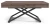 Ławostół rozkładany Sonic U 120-200 cm do salonu - Anthracite Sherman Oak