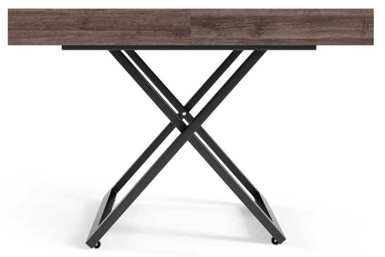 Ławostół rozkładany Sonic U 120-200 cm do salonu - Anthracite Sherman Oak