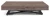 Ławostół rozkładany Sonic U 120-200 cm do salonu - Anthracite Sherman Oak