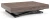 Ławostół rozkładany Sonic U 120-200 cm do salonu - Anthracite Sherman Oak