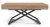 Ławostół rozkładany Sonic U 120-200 cm do salonu -  Truffle Brown Davos Oak