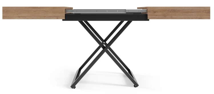 Ławostół rozkładany Sonic U 120-200 cm do salonu -  Truffle Brown Davos Oak