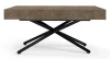 Ławostół rozkładany Sonic X 120-200 cm do salonu  - Dark Grey Chicago Concrete